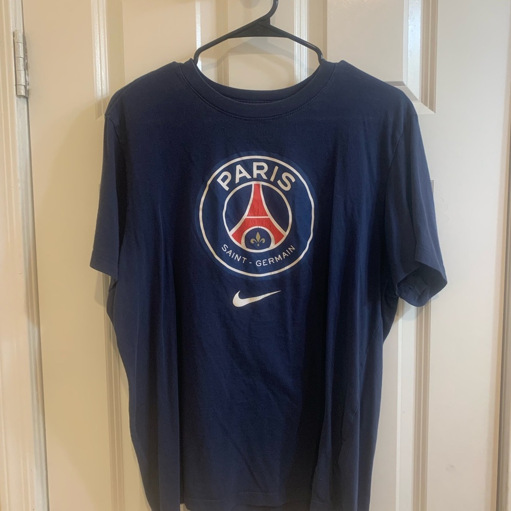 Nike PSG Navy Blue Tee (Large)